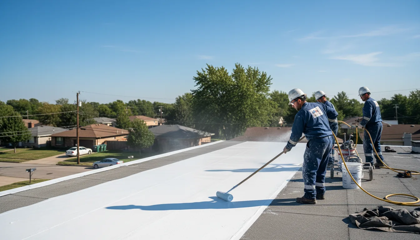 Commercial roof coating in Moshannon, PA near me